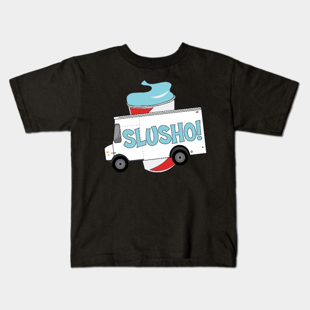 Slusho Truck Kids T-Shirt by MarkiRamone